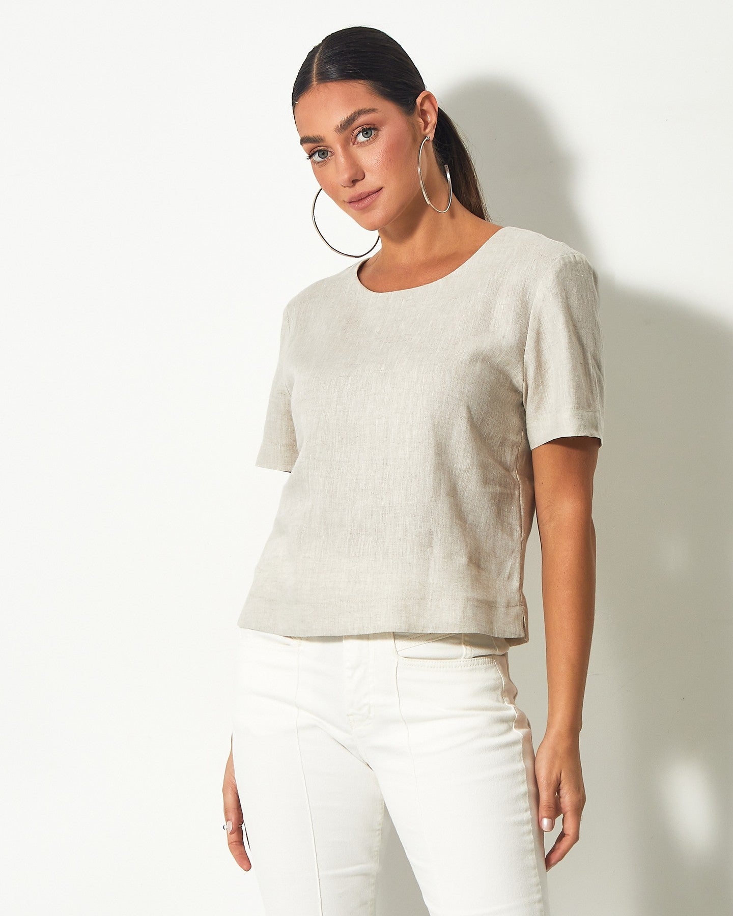 Blusa Laís Basic Linho