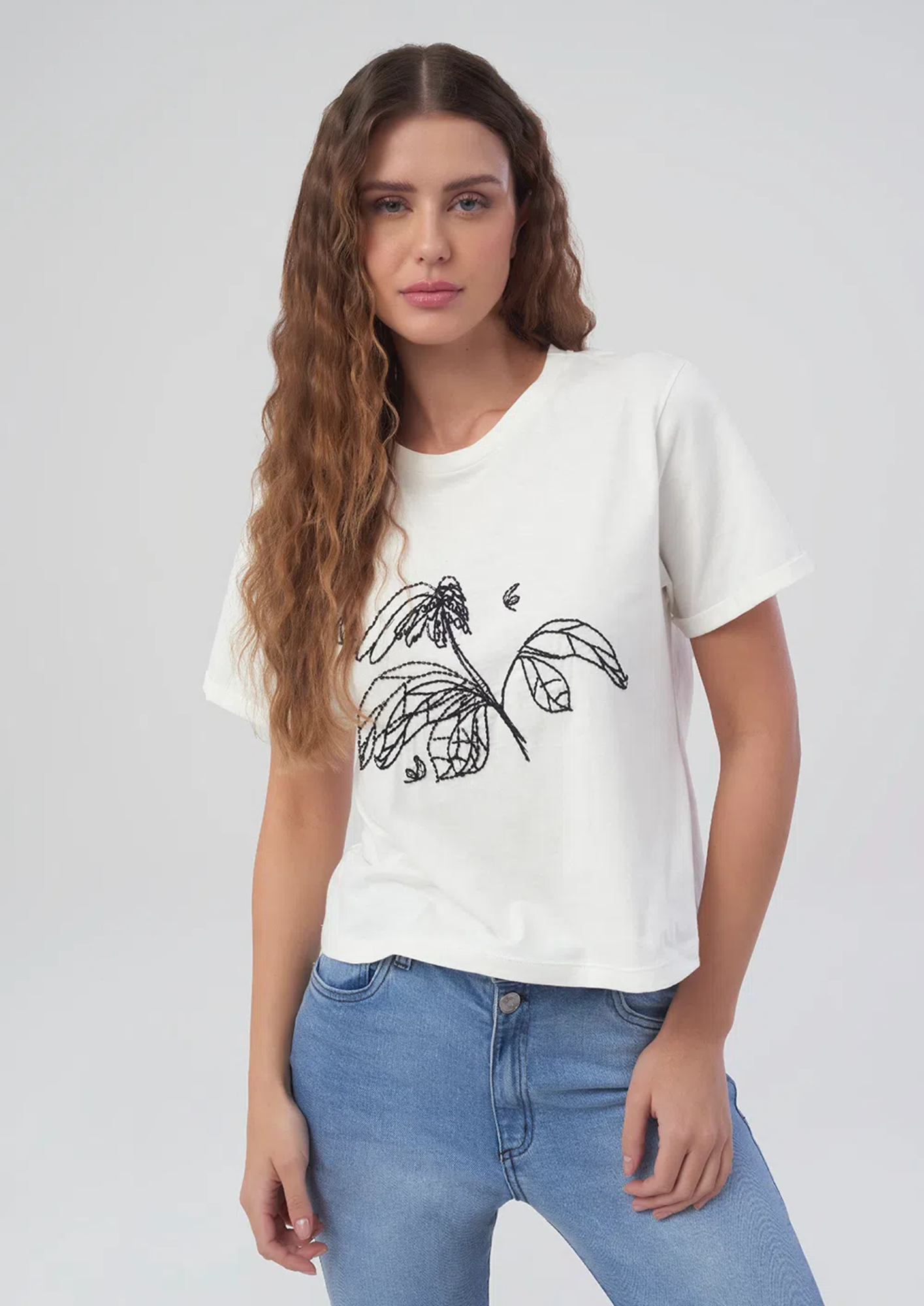 T-Shirt Coqueiro Bordado